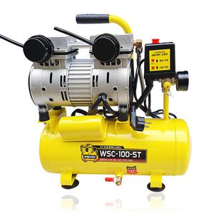 WOOSU 우수 저소음 오일리스 콤프레샤 1마력 WSC-100-ST