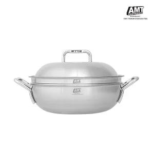 [AMT](강남점) 316Ti 샤프 라인 32cm 파티웍  스텐냄비