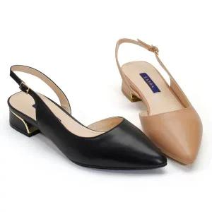 갤러리아 SAERA 세라 소가죽 인사이드 오픈 슬링백 샌들 S21G403 흑색,핑크 3CM