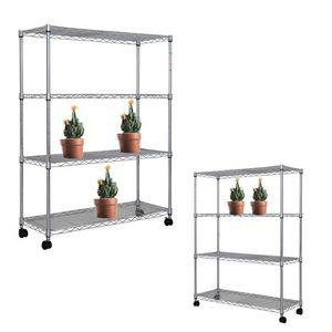 [제이큐]선반 정리선반 진열대 철제 메탈 베란다 와이어 랙 조립식 다용도 조립 모듈 미니 수납 펜트리 ...