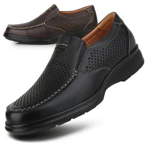 [행텐] 망사 펀칭 소가죽로퍼 컴포트화 슬립온 캐주얼구두 여름신발 신사화