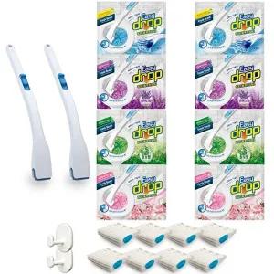 [이지드롭]변기크리너 핸들2개+리필(향 4종) 104개입(2년치 구성)