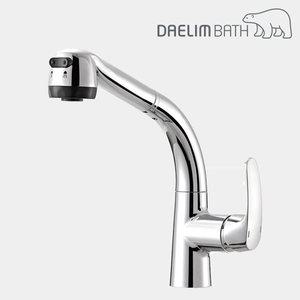 대림바스 DL-K1015 오퍼스2 시리즈 1홀 주방 다대싱크수전 데크형 착탈식 핸드 스프레이 원홀 DLK1015