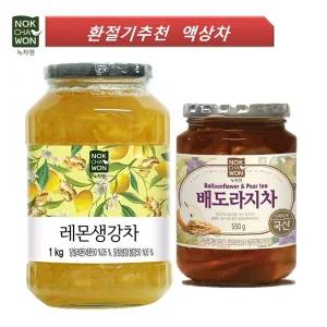 [보리보리/녹차원]환절기추천 액상차 배도라지차 550g+레몬생강차 1kg