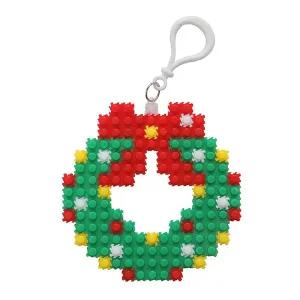 디폼블럭 8mm 크리스마스 리스 가방고리 1인 세트