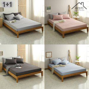 [레스티]항균 플러피 에코 누빔 매트리스커버 S (100x200x30cm) 1+1 SET 5종 모음