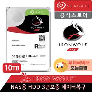 씨게이트 IronWolf 10TB ST10000VN000 NAS 하드디스크 +오늘출발+우체국택배+