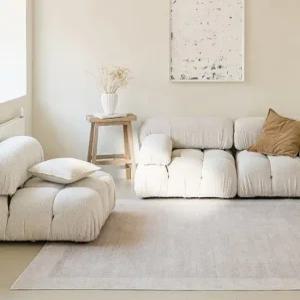 한빛카페트 디센트 보더패턴 워셔블 사계절 러그 카페트 4colors