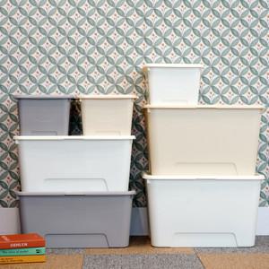 보노하우스 탑백 대형 리빙박스 52L 1개 대용량 팬트리 옷 정리함 공간박스 수납함