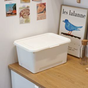 보노하우스 탑백 대형 리빙박스 24L 4개 대용량 팬트리 옷 정리함 공간박스 수납함