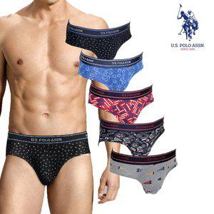 [U.S. POLO ASSN] 남자팬티 면스판 남성삼각팬티 브리프 I-615