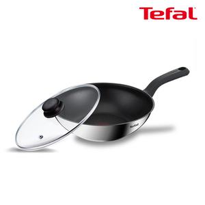 테팔 인덕션 에센스쿡 웍 28cm+유리뚜껑 28cm