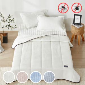 이키토스 햄프 누비이불+패드+베개커버 풀세트 퀸 모기기피 간절기 얇은 차렵이불 Q