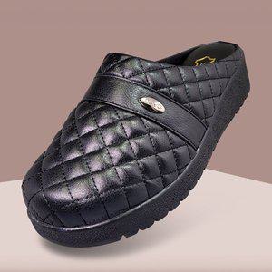 [마마슈] 누빔 여성 겨울 슬리퍼 방한화 국산 기모 엄마 할머니