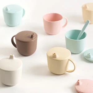 [무료배송][탁가온] 네모 에코젠 유아 스파우트컵 빨대컵 5colors