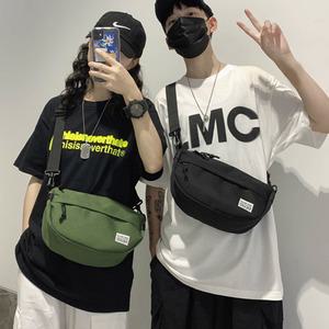 캔버스 반달 크로스백 슬링백 힙색 남자 여자 가방