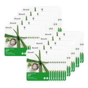 [100장] 1일1팩 리코셀 촉촉 순한 알로에 마스크 팩 23g 100매 가성비 수분 진정 쿨링