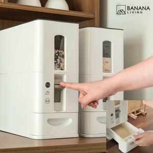 쌀벌레 예방 생활백서 원터치 계량 쌀통 쌀보관통 쌀항아리 쌀독 잡곡통 10kg 6kg