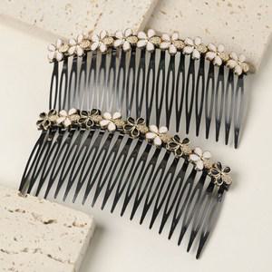 진주큐빅 헤어빗핀 5개1세트