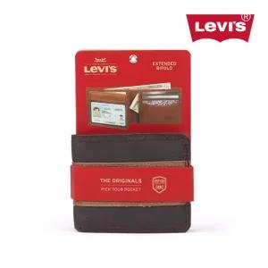 갤러리아 리바이스 남성지갑 가죽 브라운 남자 반지갑 WL07