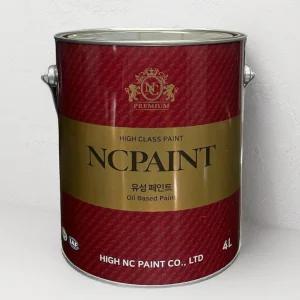 에나멜 유성페인트 방청 데크 컨테이너 녹막이 철재용 철 페인트 4L