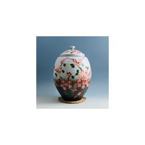 쌀통 20kg 투톤분청 매화 쌀독 쌀항아리 현관 소금 항아리