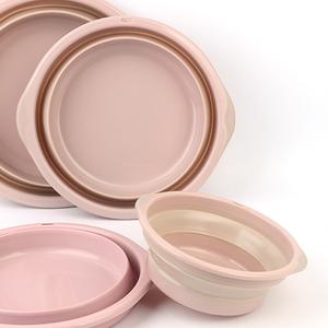 접이식 실리콘 다용도 폴딩바스켓 세수대야 욕실대야