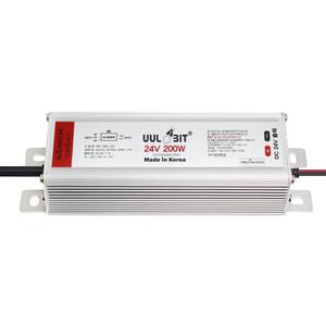 울빛 SMPS 24V 200W IP67 국산 전원공급용 컨버터 방수형 LED등기구 안전기 아답타 간판 실내조명 LEDSMPS