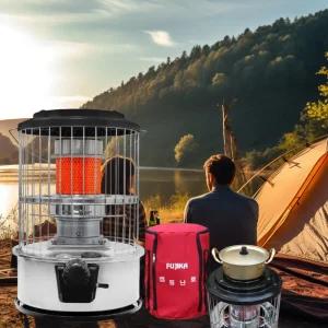 후지카 캠핑 차박 야외 심지식 석유 난로 24m2 가정용 원룸 거실 업소용 사무실 등유 기름 텐트 난방기