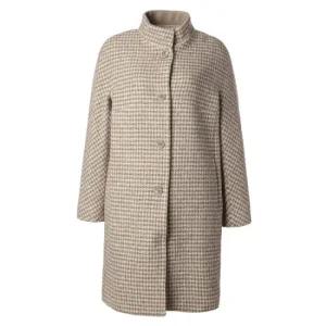 [롯데백화점]크레송 하이넥 체크 코트(LWCPHP55)