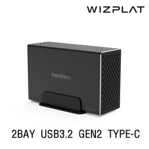 WIZ-20U31C USB3.2 TYPE-C타입 2베이 RAID 외장하드 40TB 20TB X 2 정품HDD장착