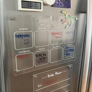 냉장고 자석보드 마그네틱 스케줄 메모 아크릴 보드