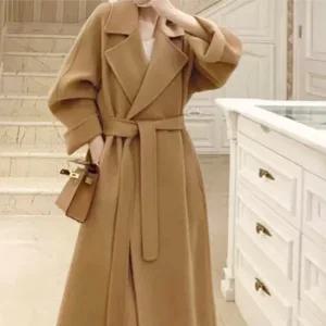 [헤레이스]카라 오버핏 핸드메이드코트_YMSH23FW953