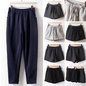 [아이우먼]빅사이즈여성의류 기모 도톰 반바지 밍크 퍼 핫 팬츠