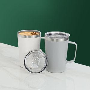 에버튼하우스 테이블 304 스텐 머그 450ml 보온보냉 이중머그컵 16OZ 텀블러 슬라이드뚜껑