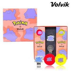 포켓몬스터 메타몽 3피스 비비드 골프공 6구+볼마커