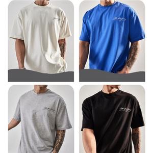 남성 오버핏 반팔티 라운드 티셔츠 4color 머슬핏 헬스 짐웨어 운동