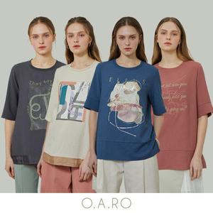 [오아로] 모달 텐션 티블라우스 4종