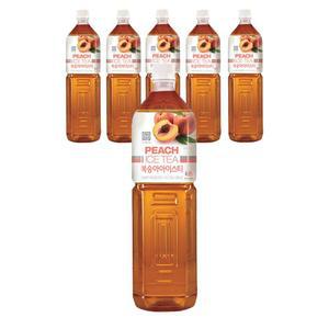 대상 복숭아 아이스티 시럽 1.47L X 6개+펌프 1개 피치
