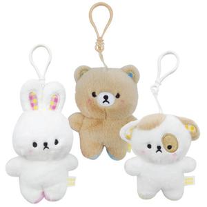 귀여운 봉봉 에니멀 강아지 토끼 곰 퍼피 레빗 베어 가방고리 애착 동물 미니펫 인형 9cm