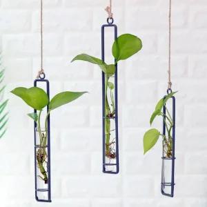 화병 꽂이 벽 걸이 미니 행잉 유리병 수경재배 디퓨저병 유리 실린더 시험관 빈티지 꽃병