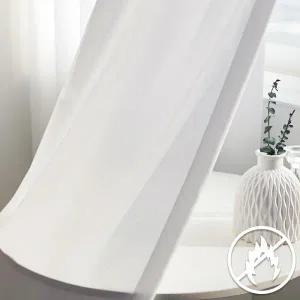 /메종텍스타일 웨이브 난연사 이음선없는 속지 방염커튼 기본핀형