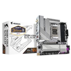 GIGABYTE B650M AORUS ELITE AX ICE 피씨디렉트 (밀알)