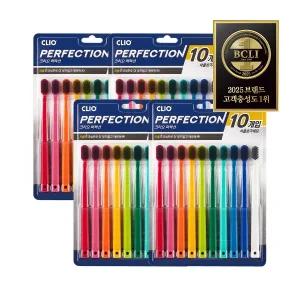 크리오 퍼펙션 차콜 초극세모 비비드 칫솔 10입 x4개