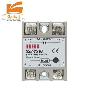 10PCS SSR-40DA 25DA 60DA DC AC 솔리드 스테이트 릴레이 모듈  온도 컨트롤러 24V-380V 40A 250V/25A