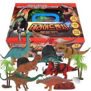 [기타]R 테라 어드벤처 피규어 보관함 세트 공룡의 세계 oz-3307 쥬라기 백악기 티라노 모형 학습