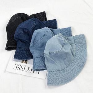 [XBF22N09]4컬러 남여공용버킷햇 데님 청모자 사파리