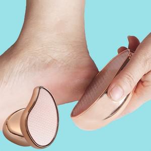 나노 글라스 3분필링 유리 풋파일 발각질제거 굳은살 발뒷꿈치 핑크골드 기