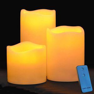 리모컨 LED양초무드등 3P세트 LED촛불 스마트램프