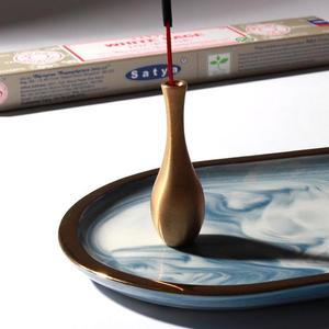 [RGLN9R2U]인센스 홀더 미니화병 황동 향 피우기 나그참파